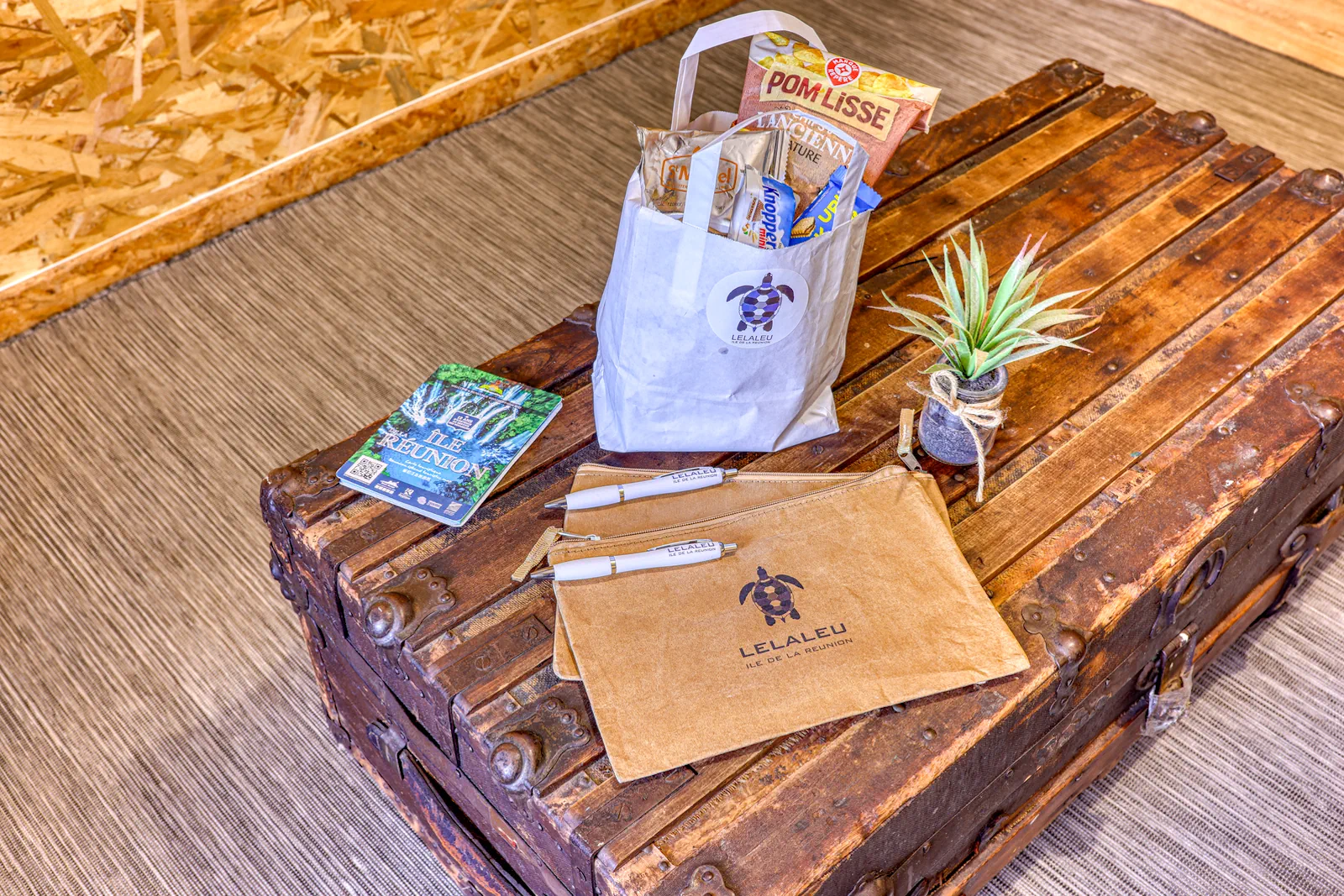 Panier de bienvenue mis à disposition chez LELALEU